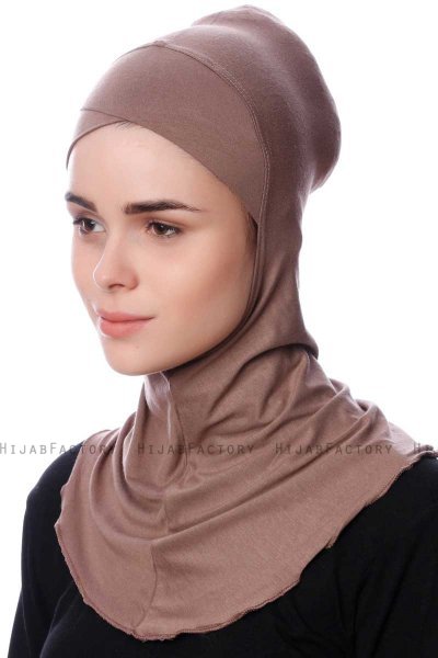 Safiye - Bonnet Ninja Taupe Scuro - Ecardin
