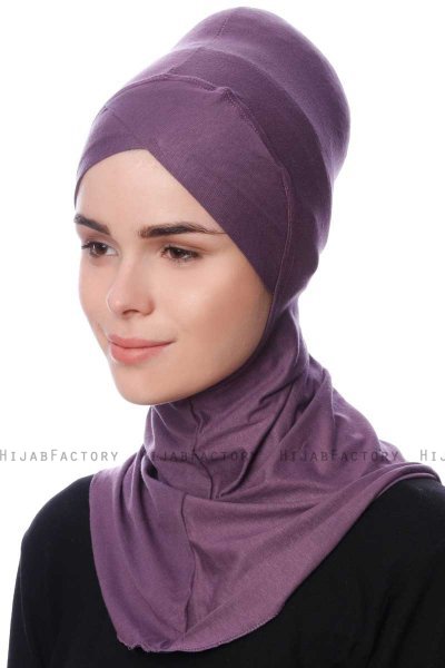 Safiye - Bonnet Ninja Viola Scuro - Ecardin