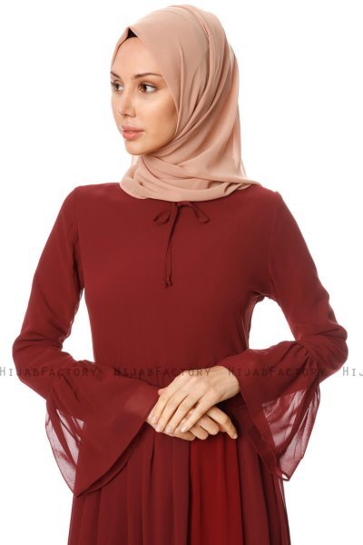 Samiya - Vestito Bordò Chiffon - Burun