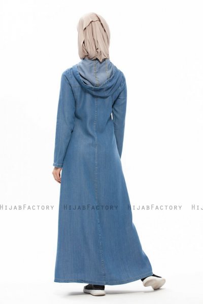 Sana Denim Klänning Med Hood Neways 280384f