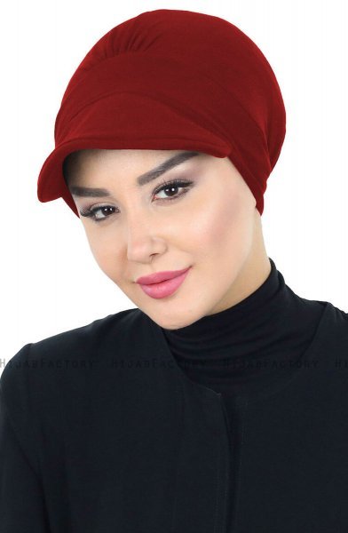 Sandra - Turbante Di Cotone Bordò - Ayse Turban