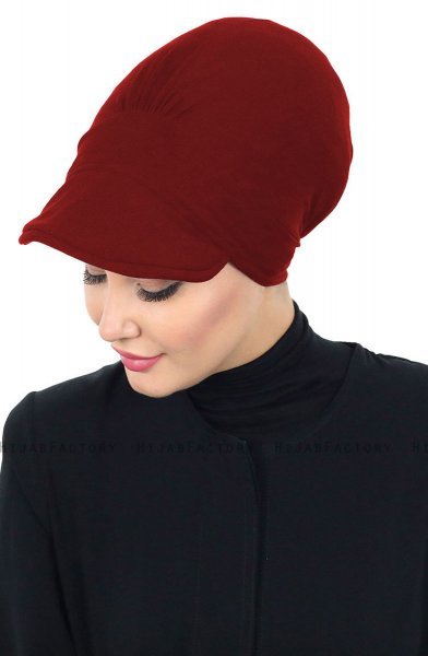 Sandra - Turbante Di Cotone Bordò - Ayse Turban