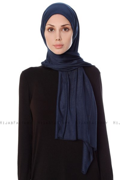 Seda - Hijab Jersey Blu Navy - Ecardin