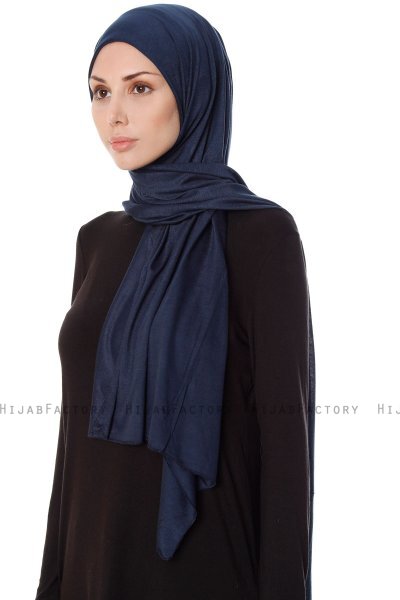Seda - Hijab Jersey Blu Navy - Ecardin