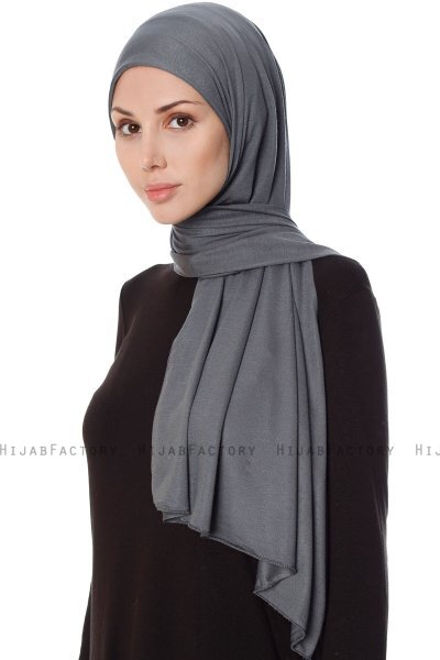 Seda - Hijab Jersey Grigio Scuro - Ecardin