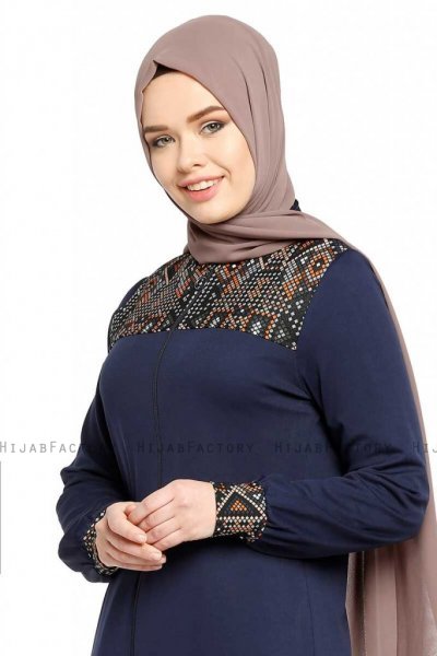 Selda - Abaya Blu Navy - Miss Cazibe