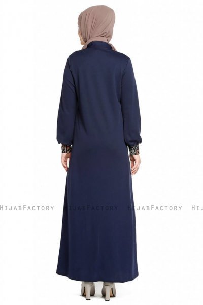 Selda - Abaya Blu Navy - Miss Cazibe