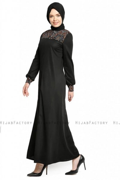 Selda - Abaya Nero - Miss Cazibe
