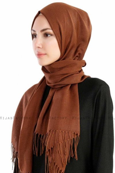 Selin Ljusbrun Pashmina Hijab Sjal Özsoy 160206-2