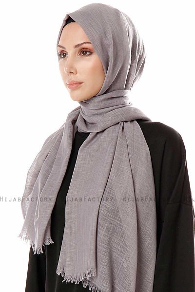 Selma - Hijab Grigio Scuro - Gülsoy