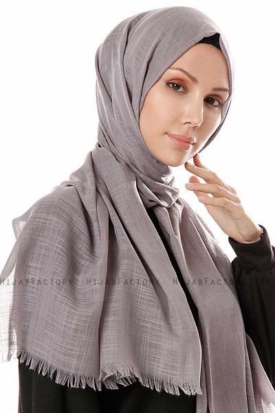 Selma - Hijab Grigio Scuro - Gülsoy