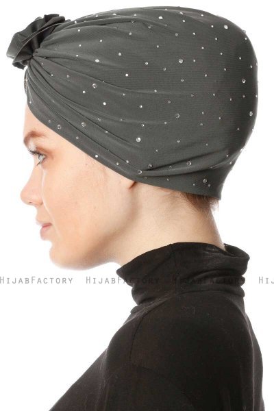 Shereen - Turbante Crepe Chiffon Cachi - Sehr-i Sal