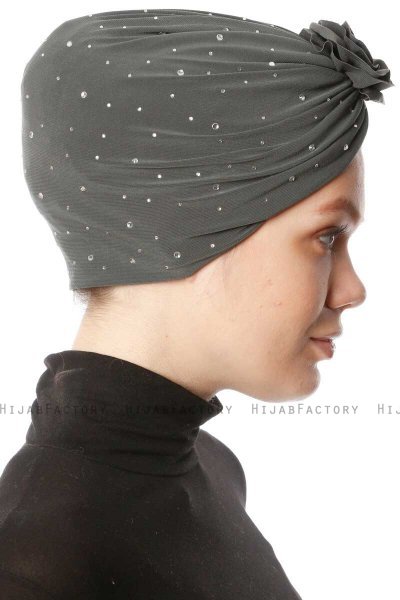 Shereen - Turbante Crepe Chiffon Cachi - Sehr-i Sal