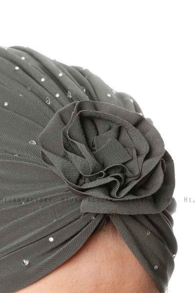 Shereen - Turbante Crepe Chiffon Cachi - Sehr-i Sal