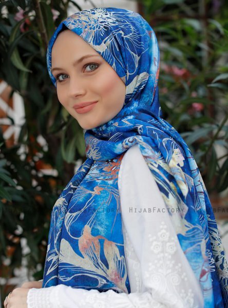 Yumna - Hijab Fantasia Blu Navy