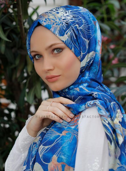 Yumna - Hijab Fantasia Blu Navy
