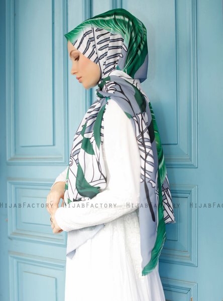 Yumna - Hijab Fantasia Verde Scuro