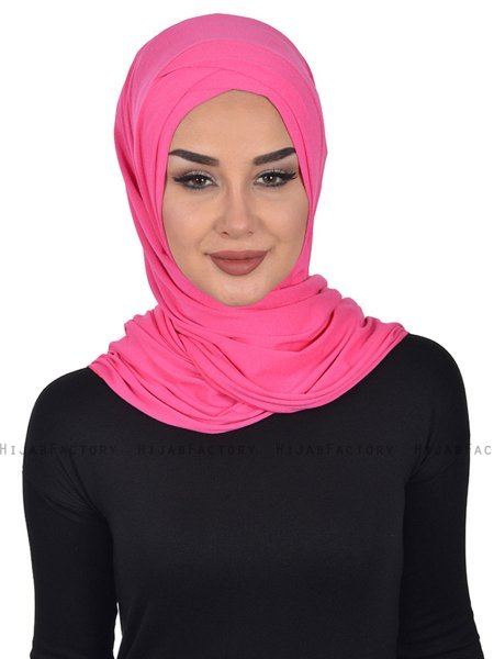 Sofia - Hijab Cotone Pratico Fucsia