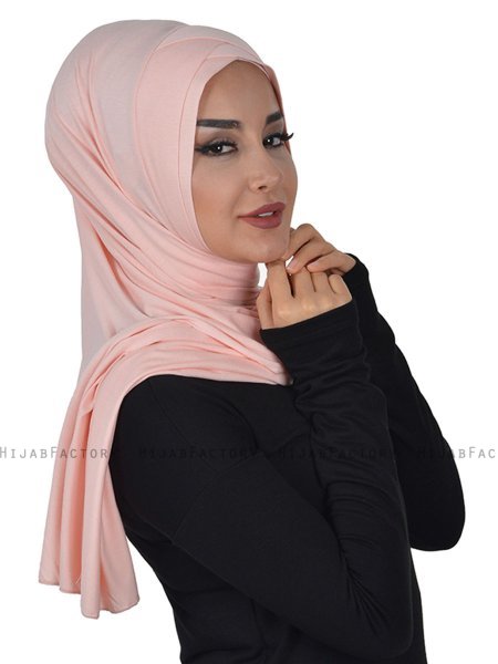 Sofia - Hijab Cotone Pratico Rosa Antico
