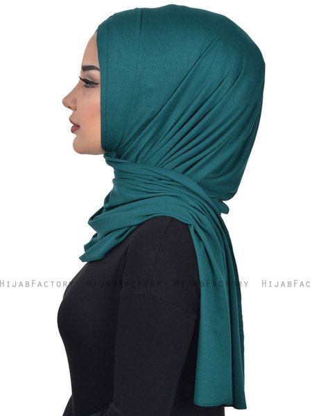Sofia - Hijab Cotone Pratico Verde Scuro