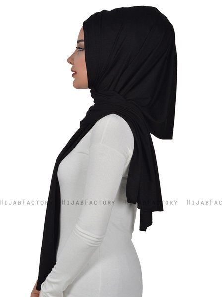 Sofia - Hijab Cotone Pratico Nero