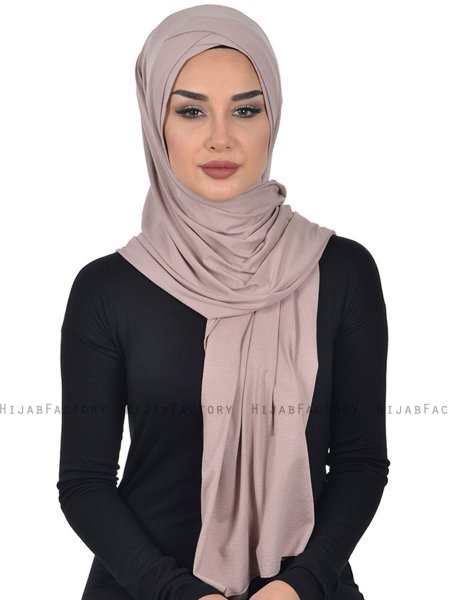 Sofia - Hijab Cotone Pratico Taupe