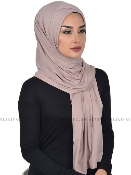Sofia - Hijab Cotone Pratico Taupe