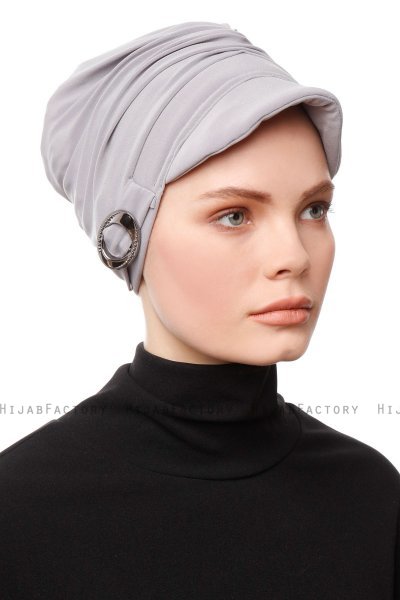 Sumeyye - Turbante Grigio Chiaro