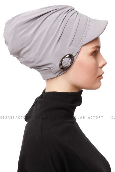 Sumeyye - Turbante Grigio Chiaro