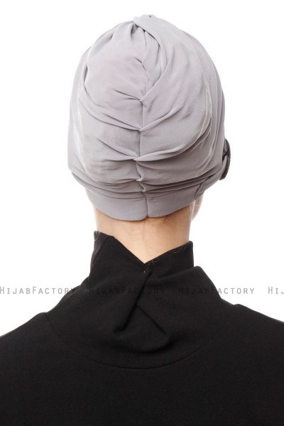 Sumeyye - Turbante Grigio Chiaro