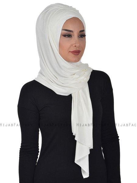 Tamara - Hijab Cotone Pratico Creme