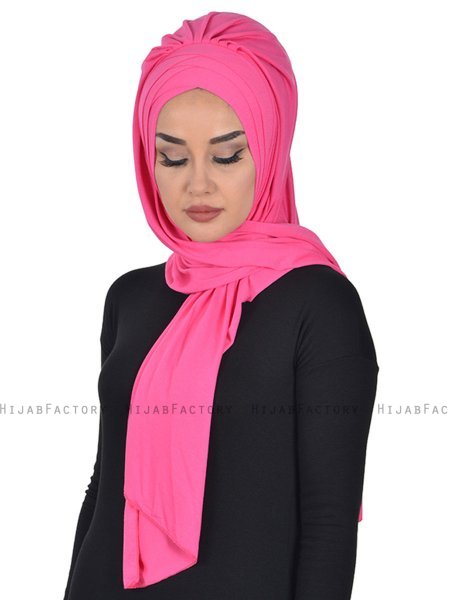 Tamara - Hijab Cotone Pratico Fucsia