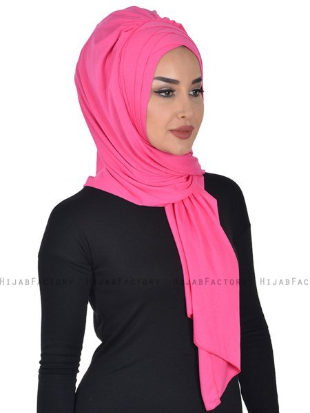 Tamara - Hijab Cotone Pratico Fucsia