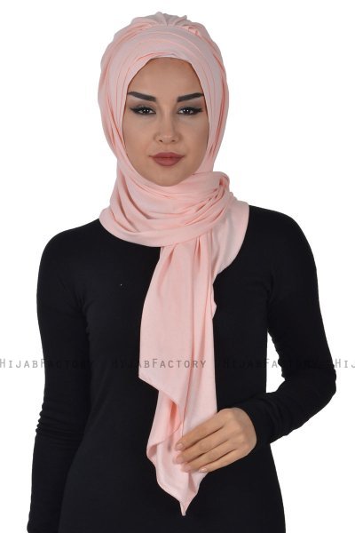 Tamara - Hijab Cotone Pratico Rosa Antico