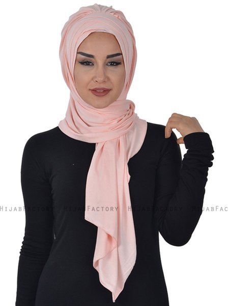 Tamara - Hijab Cotone Pratico Rosa Antico