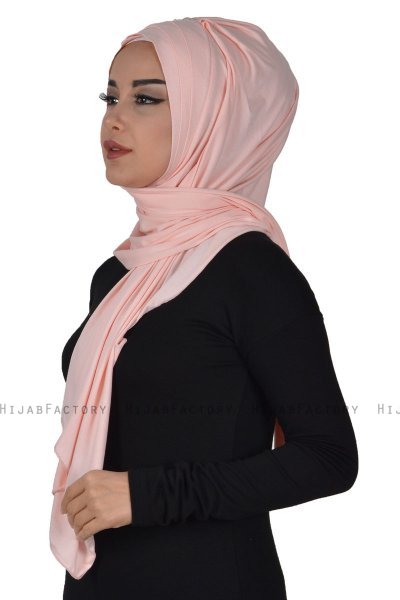 Tamara - Hijab Cotone Pratico Rosa Antico
