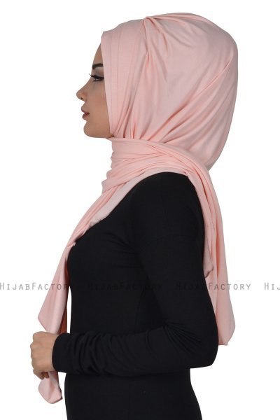 Tamara - Hijab Cotone Pratico Rosa Antico