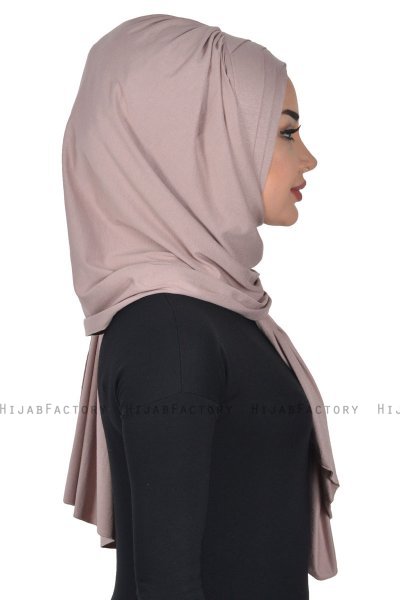 Tamara - Hijab Cotone Pratico Taupe