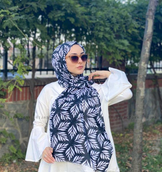 Tanaz - Hijab Fantasia Di Cotone Nero