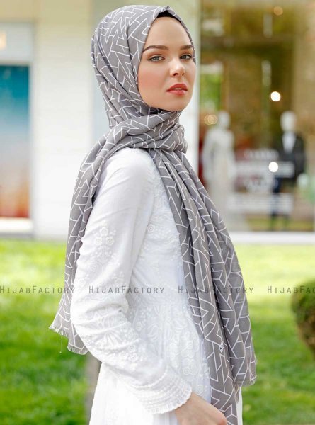 Tharaa - Hijab Fantasia Grigio Scuro - Sal Evi