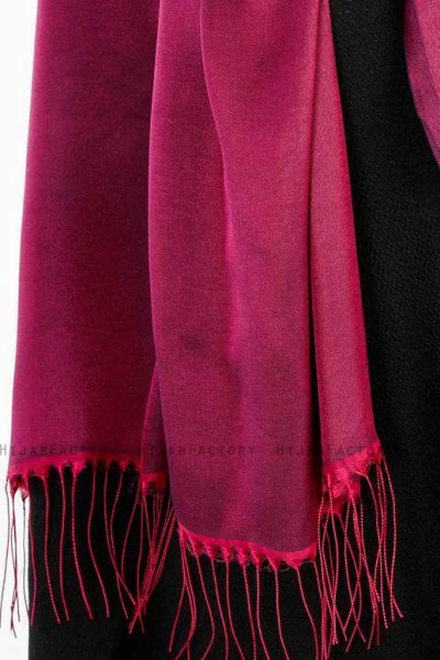 Verda Lila Satin Hijab Sjal Madame Polo 130014-5