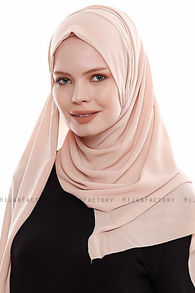 Yara - Hijab Crepe Pratico One Piece Beige