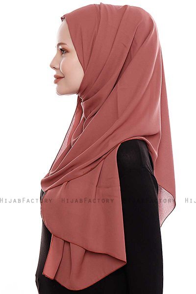 Yara - Hijab Crepe Pratico One Piece Clay