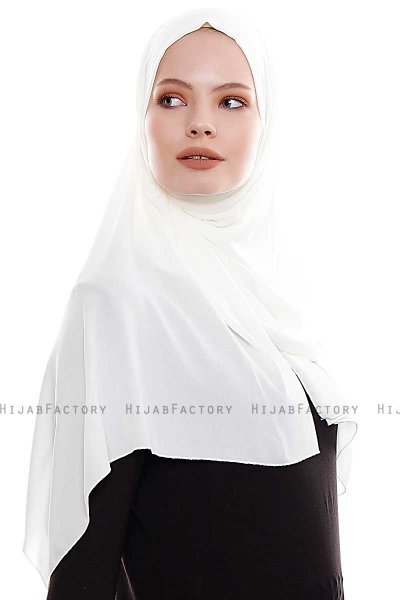 Yara - Hijab Crepe Pratico One Piece Creme