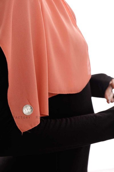 Yara - Hijab Crepe Pratico One Piece Salmone