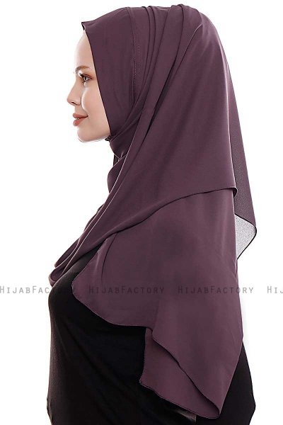 Yara - Hijab Crepe Pratico One Piece Viola