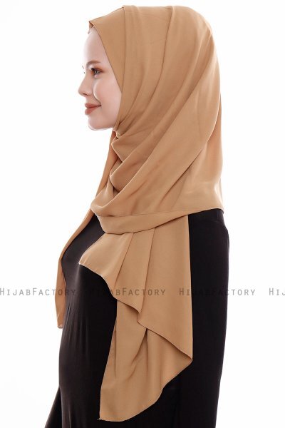 Yara - Hijab Crepe Pratico One Piece Caramello Chiaro