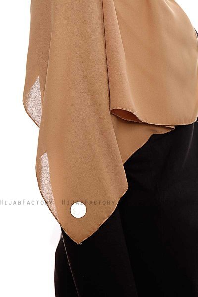 Yara - Hijab Crepe Pratico One Piece Caramello Chiaro