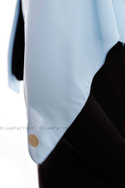 Yara - Hijab Crepe Pratico One Piece Azzurro