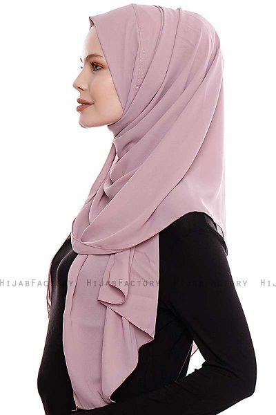 Yara - Hijab Crepe Pratico One Piece Rosa Scuro